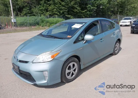 2012 Toyota Prius Two из США, поврежденный, VIN JTDKN3DUXC5446592